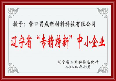 遼寧省“專精特新”中小企業(yè)